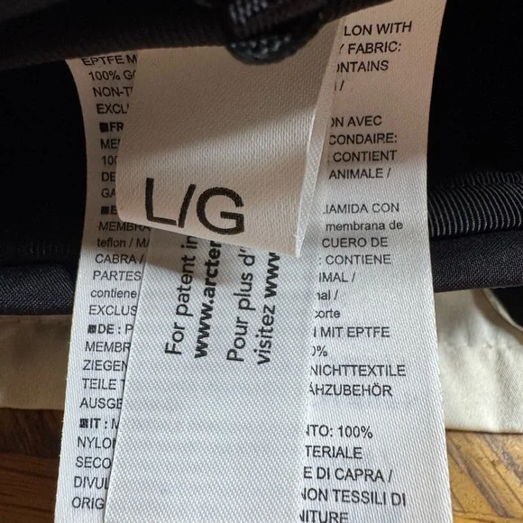 NWT ARC’TERYX Rush SV Gloves, Large (Black) - Picture 13 of 13